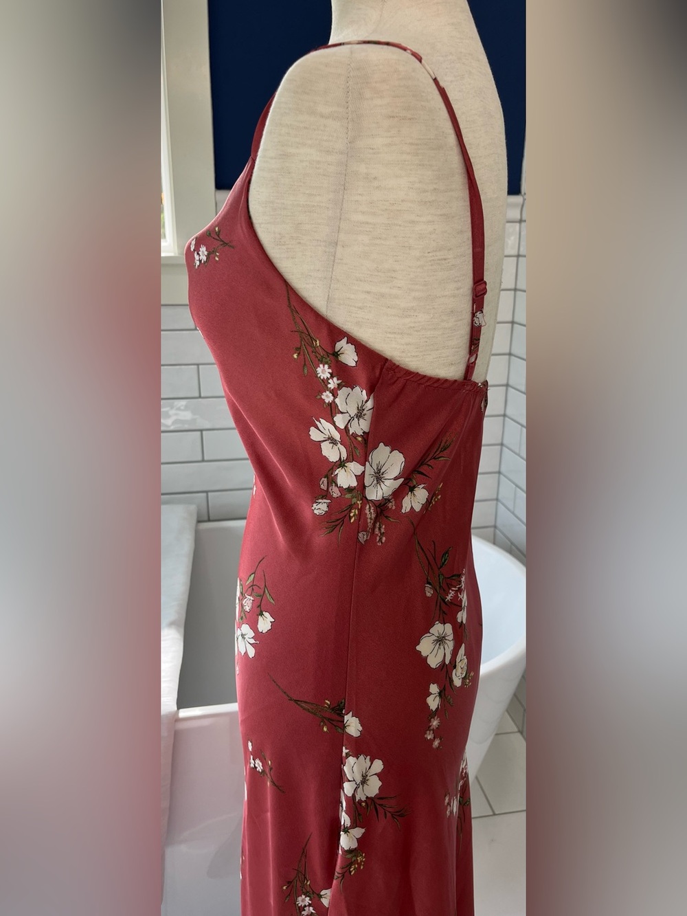 Inspired Hearts Dusty Rose Floral Slip Dress - Picture 5 of 12